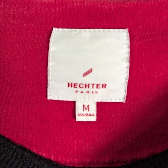 Hechter Paris Black red graphic "Amazing" cotton terry sweatshirt womens M - Picture 3 of 6